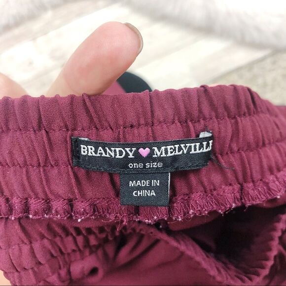 Brandy Melville Purple Laser Cut Out Shorts Sz Small - Picture 4 of 6